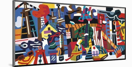 Swing Landscape, 1938-Stuart Davis-Mounted Art Print