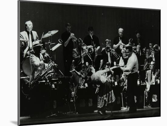 Swing Machine in Concert at the Forum Theatre, Hatfield, Hertfordshire, 18 February 1986-Denis Williams-Mounted Photographic Print