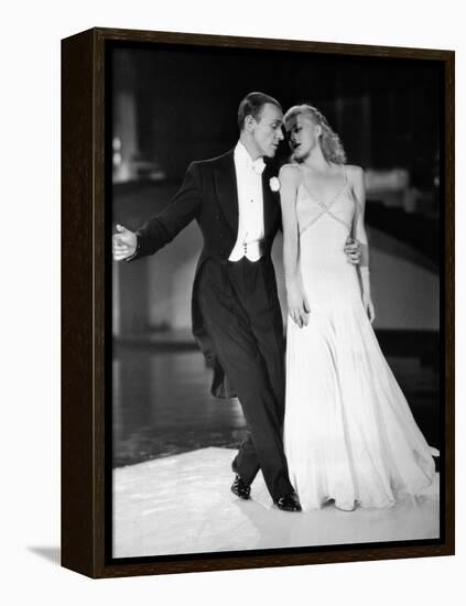 Swing Time, Fred Astaire, Ginger Rogers, 1936-null-Framed Stretched Canvas