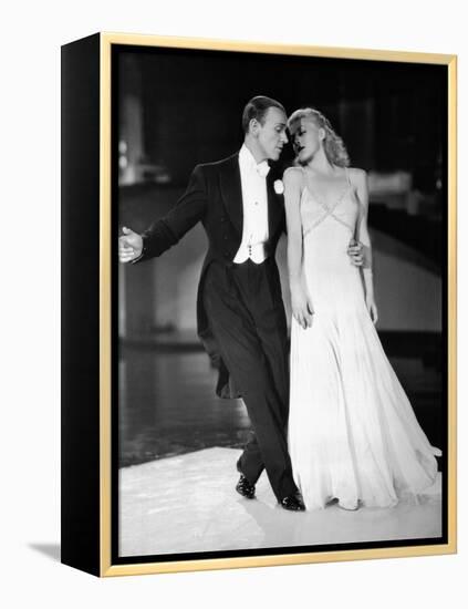 Swing Time, Fred Astaire, Ginger Rogers, 1936-null-Framed Stretched Canvas