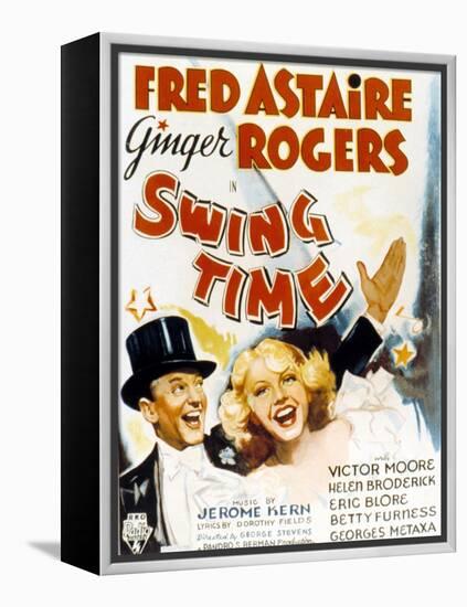 Swing Time, Fred Astaire, Ginger Rogers, 1936-null-Framed Stretched Canvas