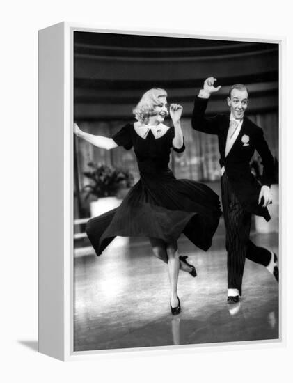 Swing Time, Ginger Rogers, Fred Astaire, 1936-null-Framed Stretched Canvas