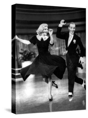 Art print POSTER CANVAS Ginger Rogers and Fred Astaire Dancing