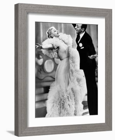 Swing Time, Ginger Rogers, Fred Astaire, 1936-null-Framed Photo