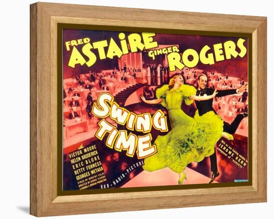 Swing Time, Ginger Rogers, Fred Astaire, 1936-null-Framed Stretched Canvas