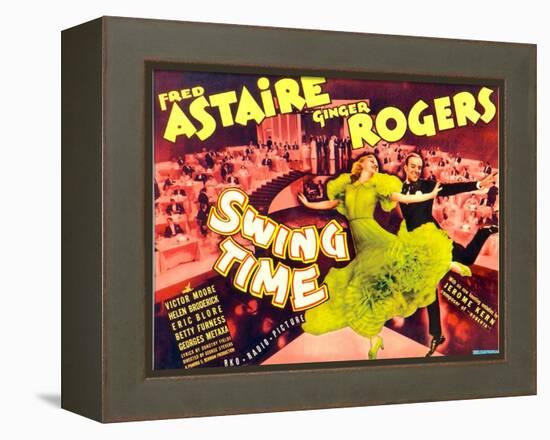 Swing Time, Ginger Rogers, Fred Astaire, 1936-null-Framed Stretched Canvas