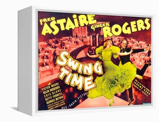 Swing Time, Ginger Rogers, Fred Astaire, 1936-null-Framed Stretched Canvas