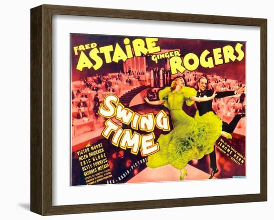 Swing Time, Ginger Rogers, Fred Astaire, 1936-null-Framed Premium Giclee Print