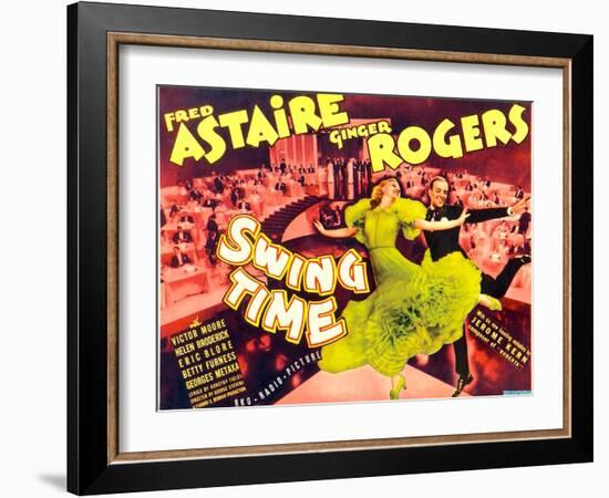 Swing Time, Ginger Rogers, Fred Astaire, 1936-null-Framed Art Print