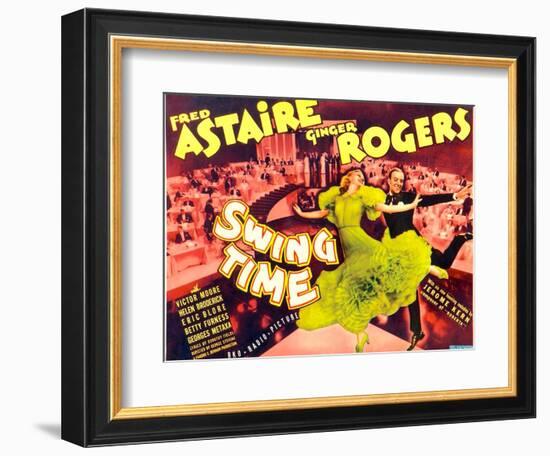 Swing Time, Ginger Rogers, Fred Astaire, 1936-null-Framed Art Print