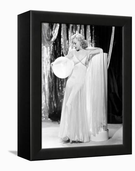 Swing Time, Ginger Rogers in Ensemble Designed by Bernard Newman, 1936-null-Framed Stretched Canvas