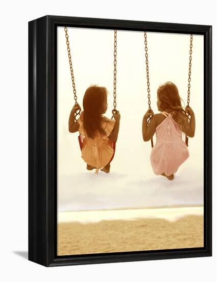 Swing Together-Betsy Cameron-Framed Stretched Canvas