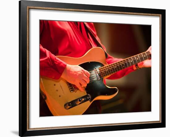 Swinging Guitar, Grand Ole Opry at Ryman Auditorium, Nashville, Tennessee, USA-Walter Bibikow-Framed Photographic Print