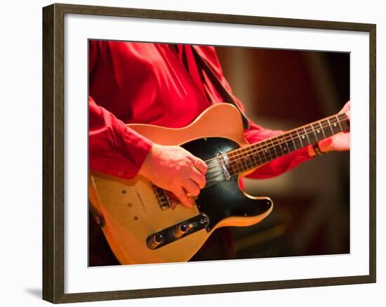 Swinging Guitar, Grand Ole Opry at Ryman Auditorium, Nashville, Tennessee, USA-Walter Bibikow-Framed Photographic Print