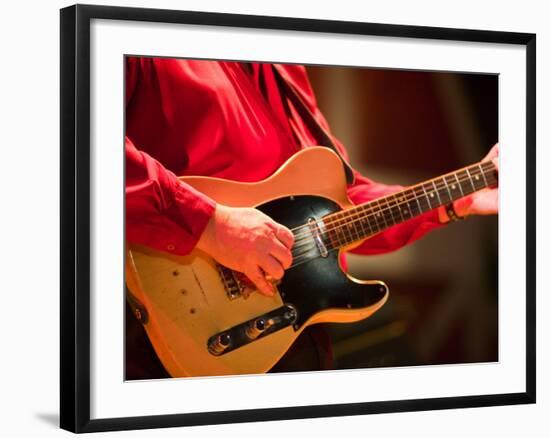 Swinging Guitar, Grand Ole Opry at Ryman Auditorium, Nashville, Tennessee, USA-Walter Bibikow-Framed Photographic Print