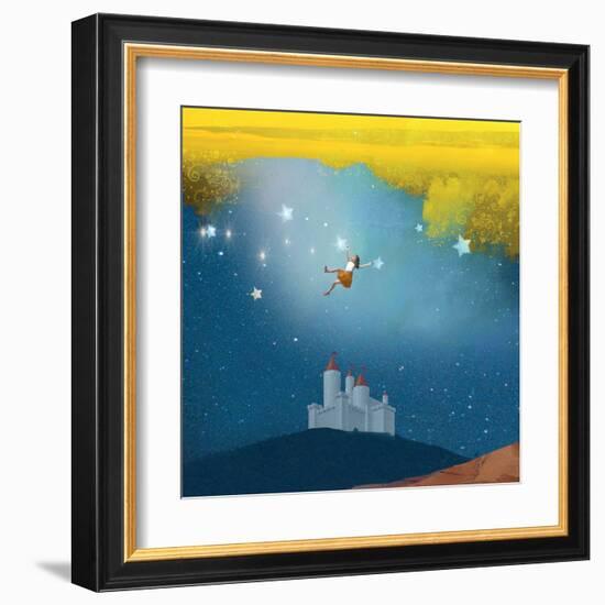 Swinging Through Stars-Nancy Tillman-Framed Art Print