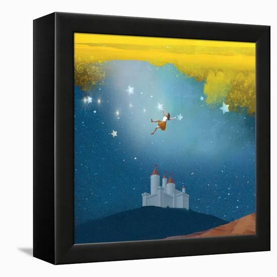 Swinging Through Stars-Nancy Tillman-Framed Stretched Canvas