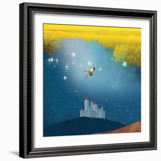 Swinging Through Stars-Nancy Tillman-Framed Premium Giclee Print