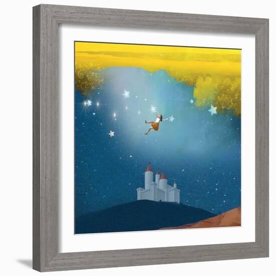 Swinging Through Stars-Nancy Tillman-Framed Art Print