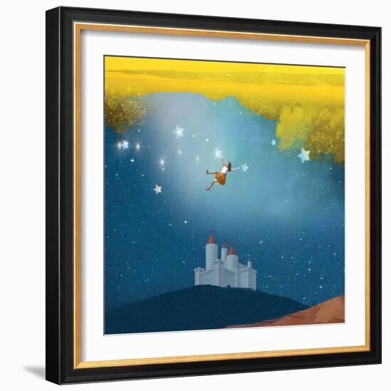 Swinging Through Stars-Nancy Tillman-Framed Art Print