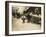 Swiping behind the Cop's Back, Boston, Massachusetts, c.1909-Lewis Wickes Hine-Framed Photo