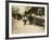 Swiping behind the Cop's Back, Boston, Massachusetts, c.1909-Lewis Wickes Hine-Framed Photo