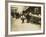 Swiping behind the Cop's Back, Boston, Massachusetts, c.1909-Lewis Wickes Hine-Framed Photo