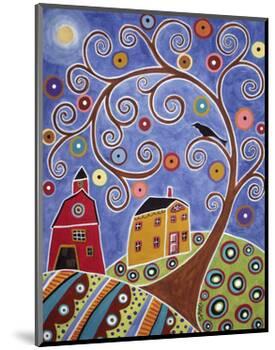 Swirl Tree House & Barn-Karla Gerard-Mounted Giclee Print