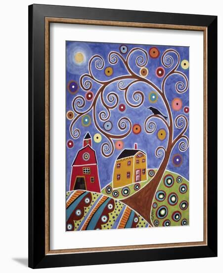 Swirl Tree House & Barn-Karla Gerard-Framed Giclee Print