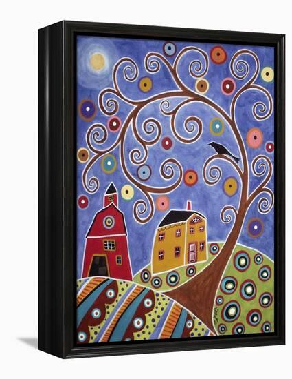 Swirl Tree House & Barn-Karla Gerard-Framed Premier Image Canvas