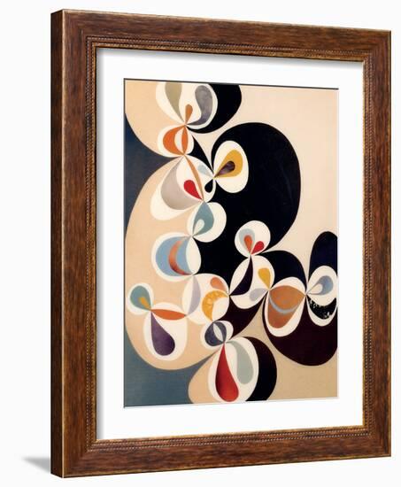 Swirl-Rex Ray-Framed Art Print