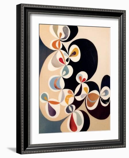 Swirl-Rex Ray-Framed Art Print