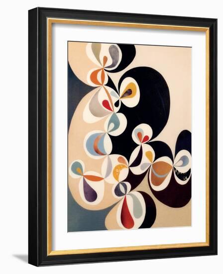 Swirl-Rex Ray-Framed Art Print