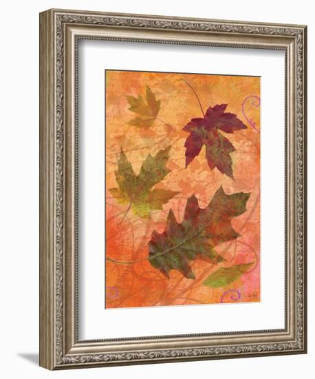 Swirling Autumn Leaves-Bee Sturgis-Framed Art Print