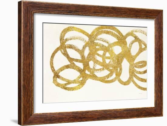 Swirling Element I Crop I Gold-Shirley Novak-Framed Art Print