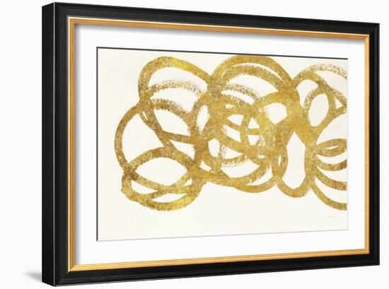 Swirling Element I Crop I Gold-Shirley Novak-Framed Art Print