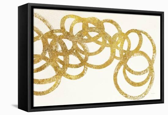 Swirling Element I Crop II Gold-Shirley Novak-Framed Stretched Canvas