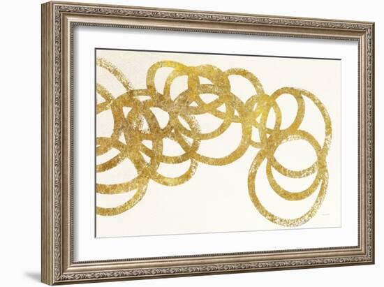 Swirling Element I Crop II Gold-Shirley Novak-Framed Art Print