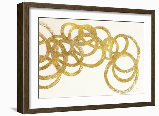 Swirling Element I Crop II Gold-Shirley Novak-Framed Art Print