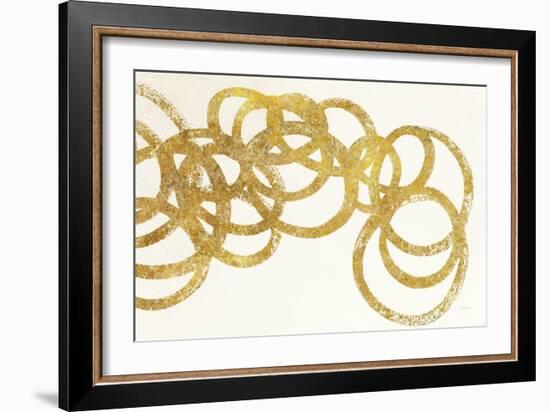 Swirling Element I Crop II Gold-Shirley Novak-Framed Art Print