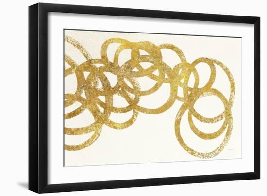 Swirling Element I Crop II Gold-Shirley Novak-Framed Art Print