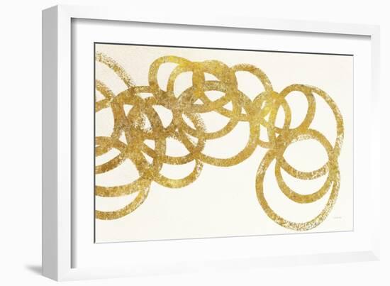 Swirling Element I Crop II Gold-Shirley Novak-Framed Art Print