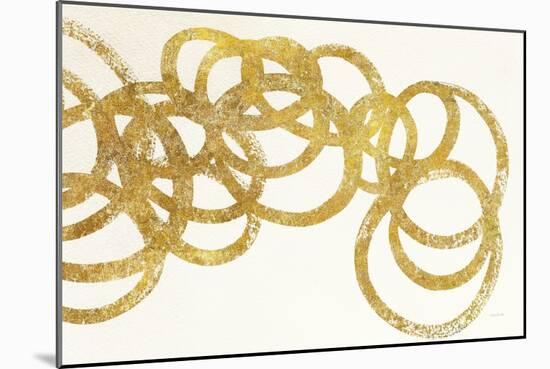 Swirling Element I Crop II Gold-Shirley Novak-Mounted Art Print
