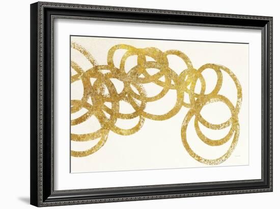 Swirling Element I Crop II Gold-Shirley Novak-Framed Art Print