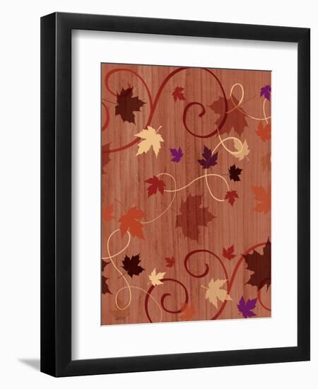 Swirling Leaves-Bee Sturgis-Framed Art Print