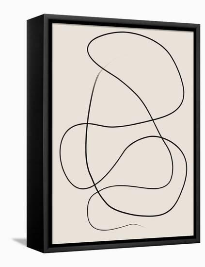 Swirling One Line Art-Elena Ristova-Framed Premier Image Canvas