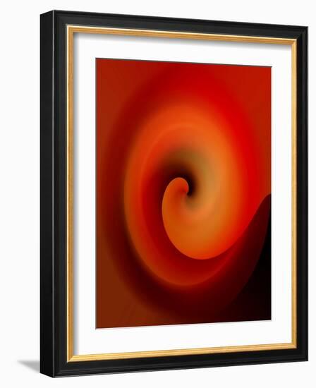 Swirling Red-Ruth Palmer-Framed Art Print
