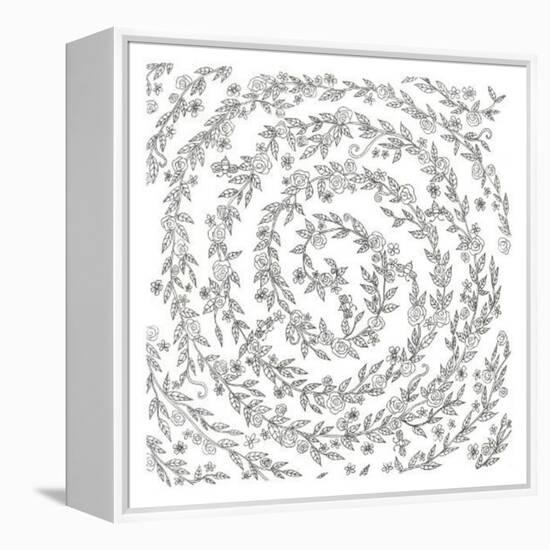 Swirling Vines Boarder-Pam Varacek-Framed Stretched Canvas