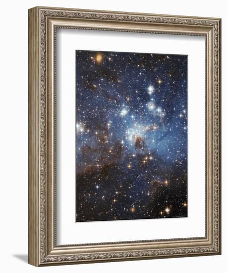 Swirls of Gas and Dust Reside in This Ethereal-Looking Region of Star Formation-Stocktrek Images-Framed Photographic Print