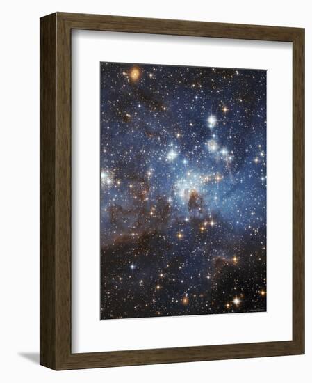 Swirls of Gas and Dust Reside in This Ethereal-Looking Region of Star Formation-Stocktrek Images-Framed Photographic Print